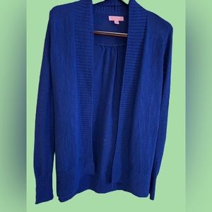 Lilly Pulitzer Blue Open Cardigan sz XS Summer
